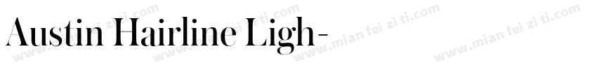 Austin Hairline Ligh字体转换